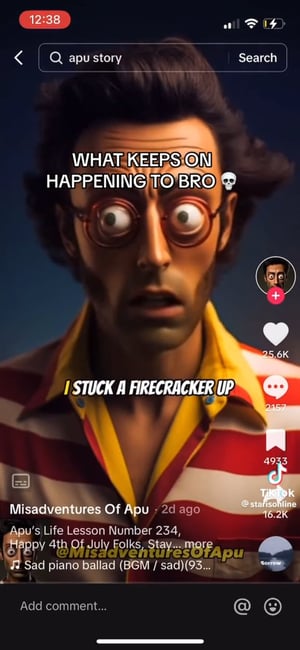 This is the Avatar Image for the Apu (Misadventures of Apu) AI Voice and Text to Speech Generator